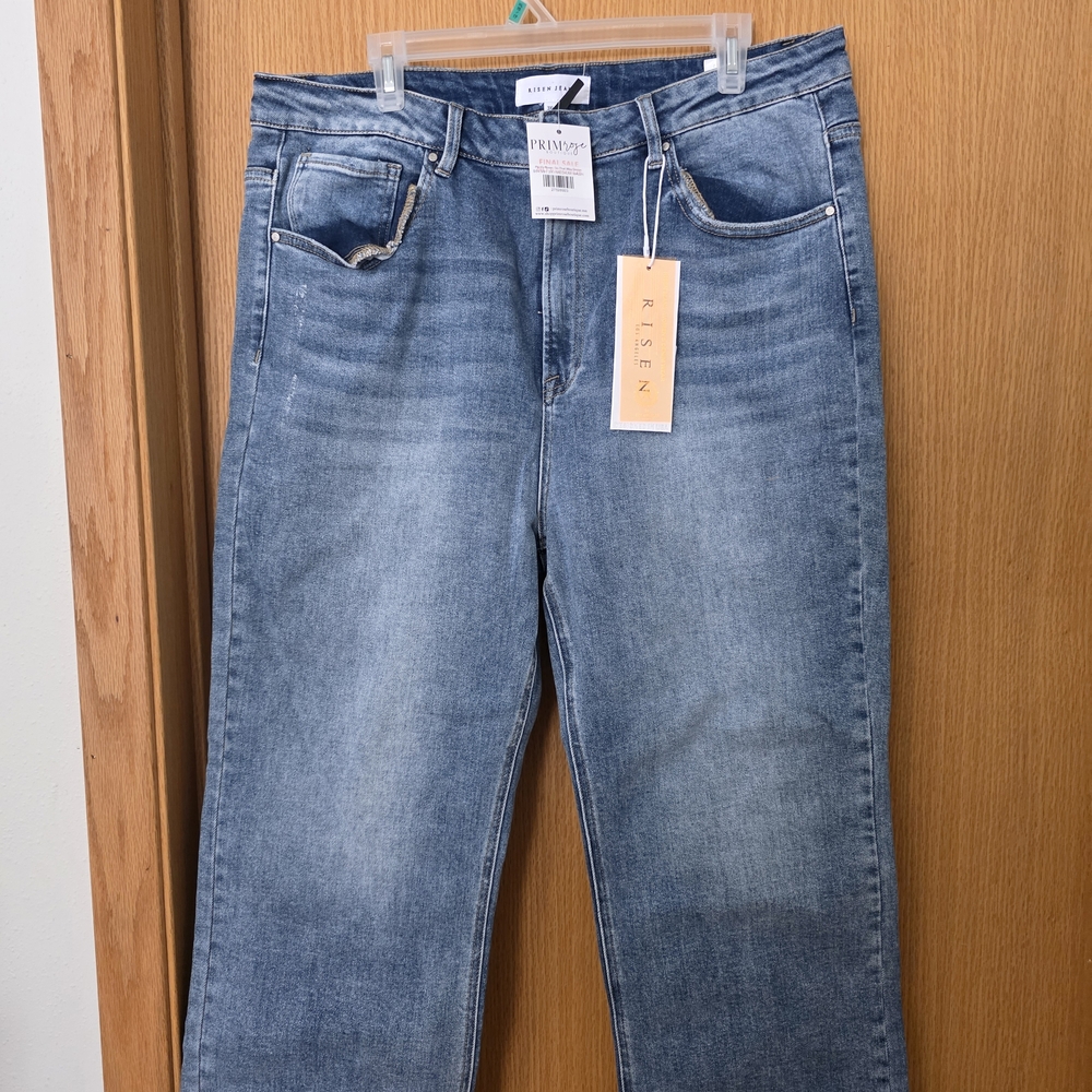 Risen Women's Classic Blue Straight Jeans
